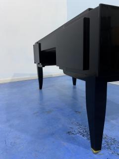 French Art Deco Black Lacquered Executive Desk 1930s - 3155806