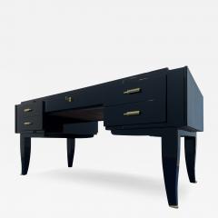 French Art Deco Black Lacquered Executive Desk 1930s - 3161361