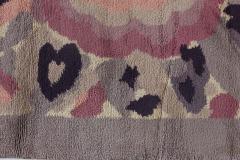 French Art Deco Botanic Handmade Wool Rug - 2455737