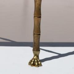 French Art Deco Brass and Mirror Coffee Table Attributed to Maison Bagu s  - 4460806