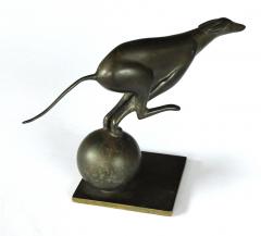 French Art Deco Bronze Greyhound Sculpture - 1828728