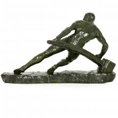 French Art Deco Bronze Sculpture The Lock by Pierre Le Faguays ca 1930 - 4574392