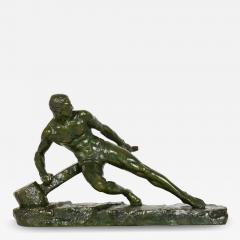 French Art Deco Bronze Sculpture The Lock by Pierre Le Faguays ca 1930 - 4575263