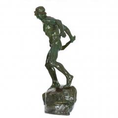 French Art Deco Bronze Sculpture of a Warrior by Ernest Diosi circa 1940 - 4500658