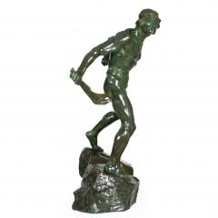 French Art Deco Bronze Sculpture of a Warrior by Ernest Diosi circa 1940 - 4500660