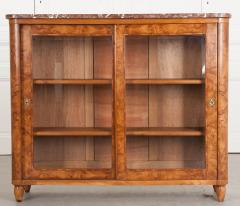 French Art Deco Burl Walnut Console Cabinet - 504111