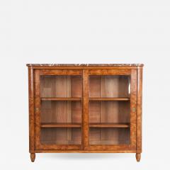 French Art Deco Burl Walnut Console Cabinet - 505001