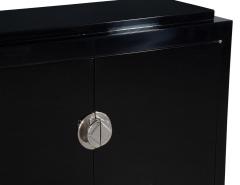 French Art Deco Cabinet in High Gloss Black - 3138211