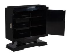 French Art Deco Cabinet in High Gloss Black - 3138213