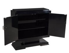 French Art Deco Cabinet in High Gloss Black - 3138220