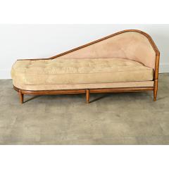 French Art Deco Carved Walnut Chaise - 4150131