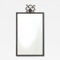 French Art Deco Cast Iron Mirror - 4374397