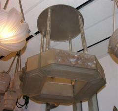 French Art Deco Chandelier by Ren Lalique Moineaux  - 2518653