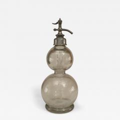 French Art Deco Clear Glass Syphon Bottle - 4732965