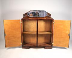 French Art Deco Commode Burr Walnut With Mirror Marble France circa 1925 - 3388987