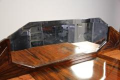 French Art Deco Commode Burr Walnut With Mirror Marble France circa 1925 - 3388995