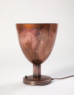 French Art Deco Copper Chalice Form Table Lamp circa 1930 - 4783908