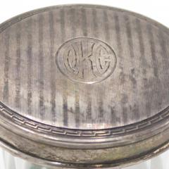 French Art Deco Crystal and Silver Box - 4195354