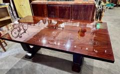 French Art Deco Dining Room Suite 8 Chairs and 3 Matching Side Pieces - 3783766