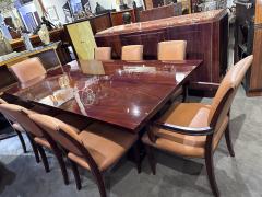 French Art Deco Dining Room Suite 8 Chairs and 3 Matching Side Pieces - 3783771