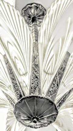 French Art Deco Eight Panels Feather Chandelier - 3941523