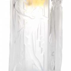 French Art Deco Frosted Glass Perfume Atomizer - 4674975
