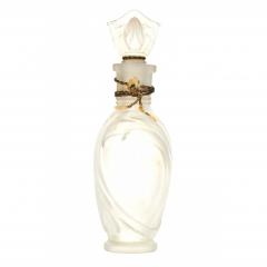 French Art Deco Frosted Glass Perfume Bottle - 4742269