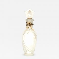 French Art Deco Frosted Glass Perfume Bottle - 4742347