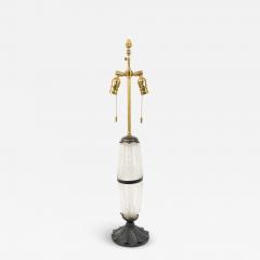 French Art Deco Frosted Glass Table Lamp - 1382273