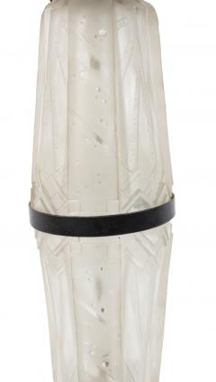 French Art Deco Frosted Glass Table Lamp - 4658552