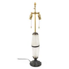 French Art Deco Frosted Glass Table Lamp - 4710686