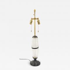 French Art Deco Frosted Glass Table Lamp - 4710713