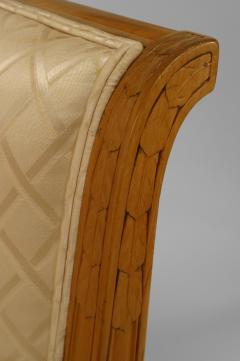 French Art Deco Fruitwood Bergere Armchair  - 422085