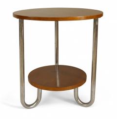 French Art Deco Fruitwood End Table - 1379266