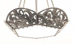 French Art Deco Geometric Flowers chandelier - 3941820