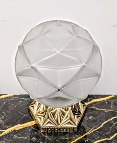 French Art Deco Geometric Sphere Table Lamp - 3941208