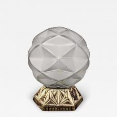 French Art Deco Geometric Sphere Table Lamp - 4236589