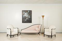 French Art Deco Gilt Brass and Lucite Floor Lamp - 1377541
