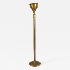 French Art Deco Gilt Brass and Lucite Floor Lamp - 1382270