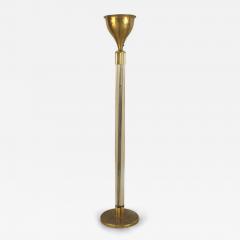 French Art Deco Gilt Brass and Lucite Floor Lamp - 4689747