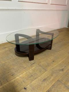French Art Deco Glass Top Coffee Table - 3179603