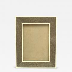 French Art Deco Gray Shagreen Picture Frame - 4247440