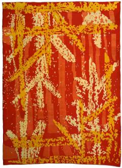 French Art Deco Handmade Wool Rug - 2455089