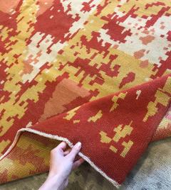 French Art Deco Handmade Wool Rug - 2455090