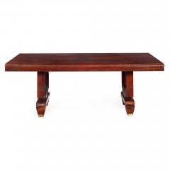 French Art Deco Inlaid Mother of Pearl Rosewood Dining Table circa 1940s - 4499719
