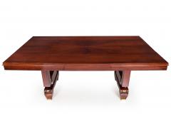 French Art Deco Inlaid Mother of Pearl Rosewood Dining Table circa 1940s - 4499723