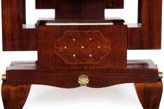 French Art Deco Inlaid Mother of Pearl Rosewood Dining Table circa 1940s - 4499727