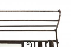 French Art Deco Iron Mirror Coat Rack circa 1930 - 4500700