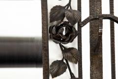 French Art Deco Iron Mirror Coat Rack circa 1930 - 4500705