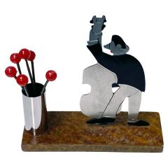 French Art Deco Jazz Musician Cocktail Sticks Set probably Sudre C 1920 - 3384841